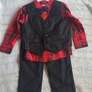 Toddler boys 4 piece suit